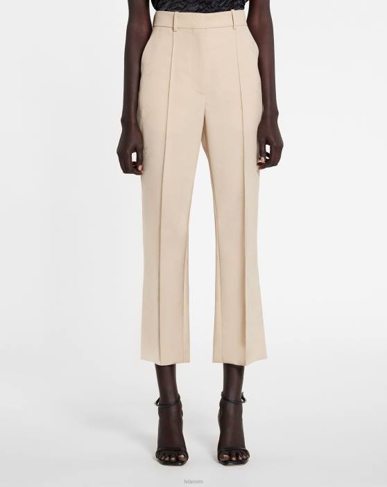 Lanvin sievietes uzliesmojošas bikses 40LF456 apģērbs smiltis