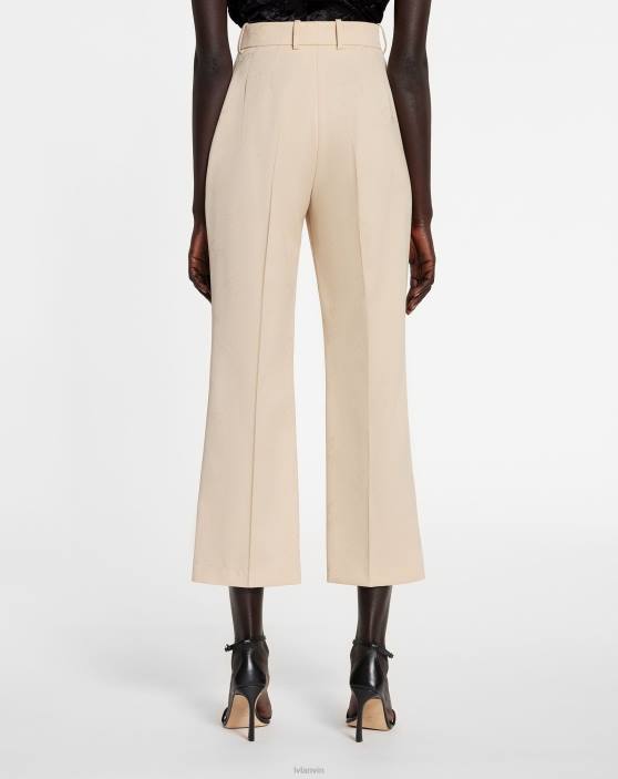 Lanvin sievietes uzliesmojošas bikses 40LF456 apģērbs smiltis