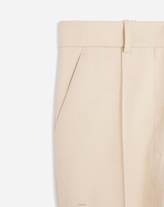 Lanvin sievietes uzliesmojošas bikses 40LF456 apģērbs smiltis