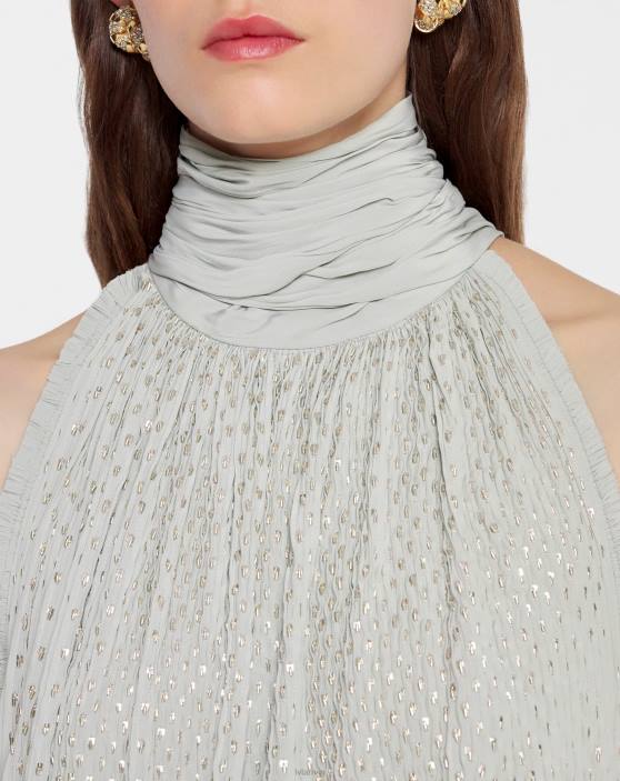 Lanvin sievietes izšūta apmetņa kleita šarmūzā 40LF72 apģērbs salvija