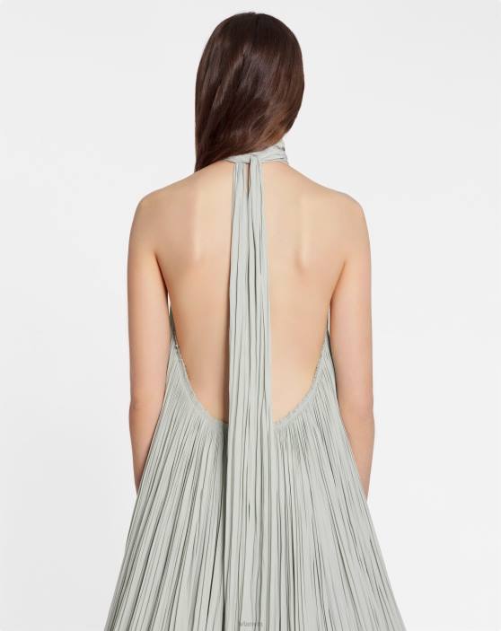 Lanvin sievietes izšūta apmetņa kleita šarmūzā 40LF72 apģērbs salvija