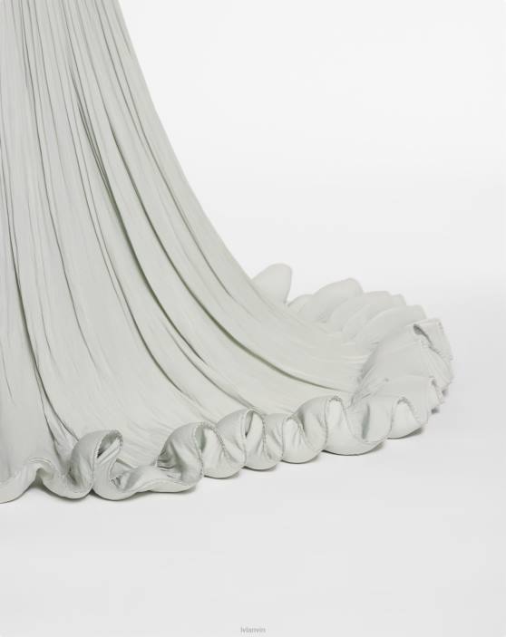 Lanvin sievietes izšūta apmetņa kleita šarmūzā 40LF72 apģērbs salvija