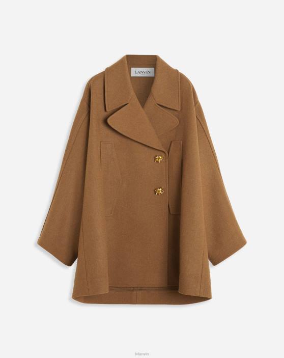 Lanvin sievietes pielāgots pāvs ar dārgakmeņu pogām 40LF482 apģērbs iedegums