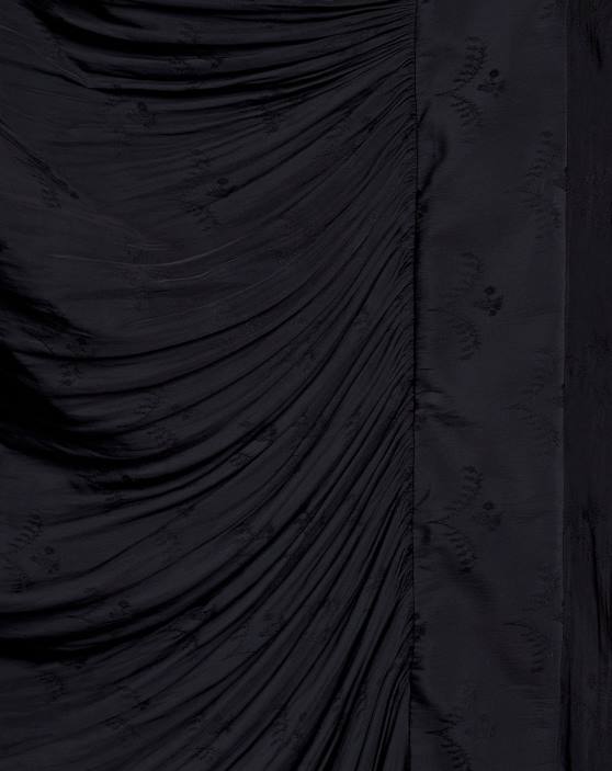 Lanvin sievietes gari kroku svārki 40LF500 apģērbs melns