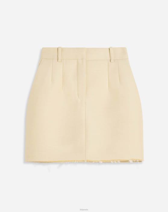 Lanvin sievietes taisni mini svārki 40LF492 apģērbs smiltis