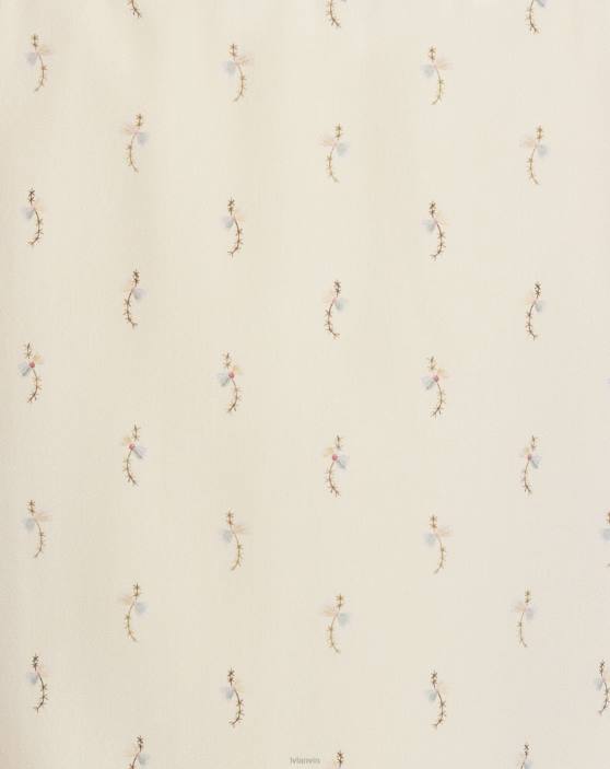 Lanvin sievietes apdrukāts klasisks krekls 40LF5 apģērbs kukurūza