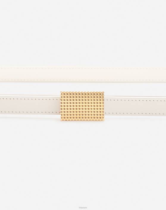 Lanvin sievietes dubultkoncerta ādas josta 40LF508 Piederumi latte