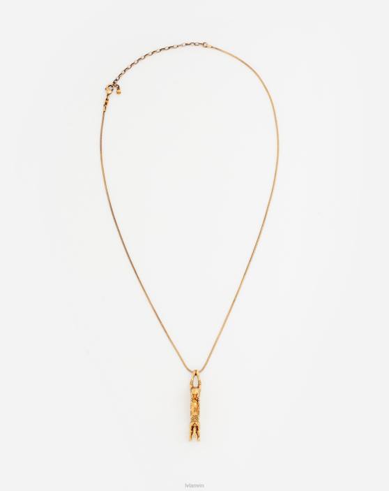 Lanvin sievietes kaķu kaklarota 40LF214 Piederumi zelts