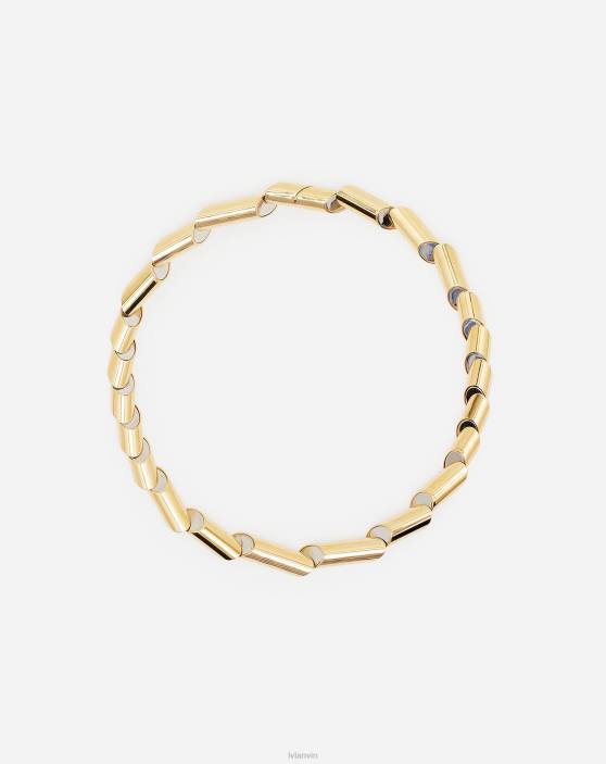 Lanvin sievietes secība pēc kaklarotas 40LF202 Piederumi zelts/sudrabs