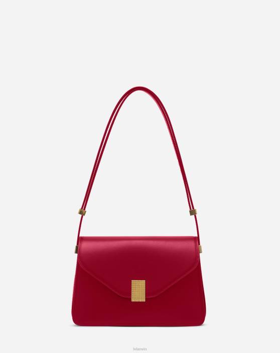 Lanvin sievietes concerto pm ādas soma 40LF154 Piederumi bordo