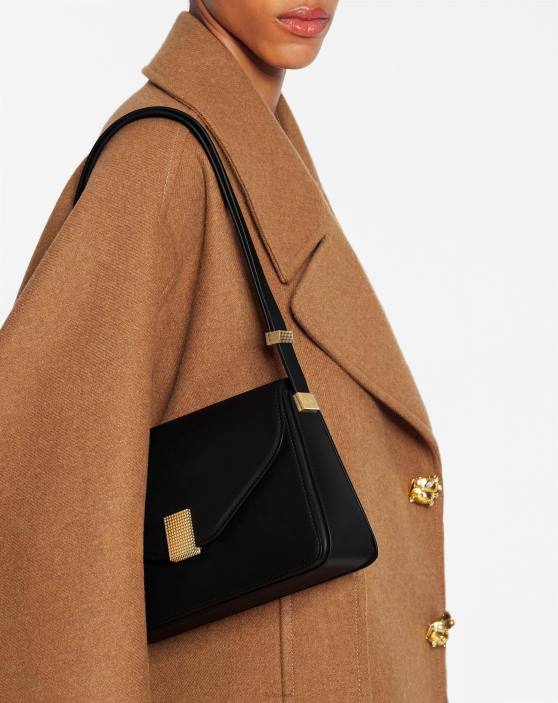 Lanvin sievietes concerto pm ādas soma 40LF155 Piederumi melns