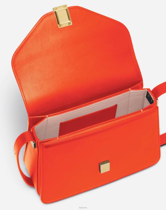 Lanvin sievietes pm koncertsoma no ponija efekta ādas 40LF167 Piederumi apelsīns