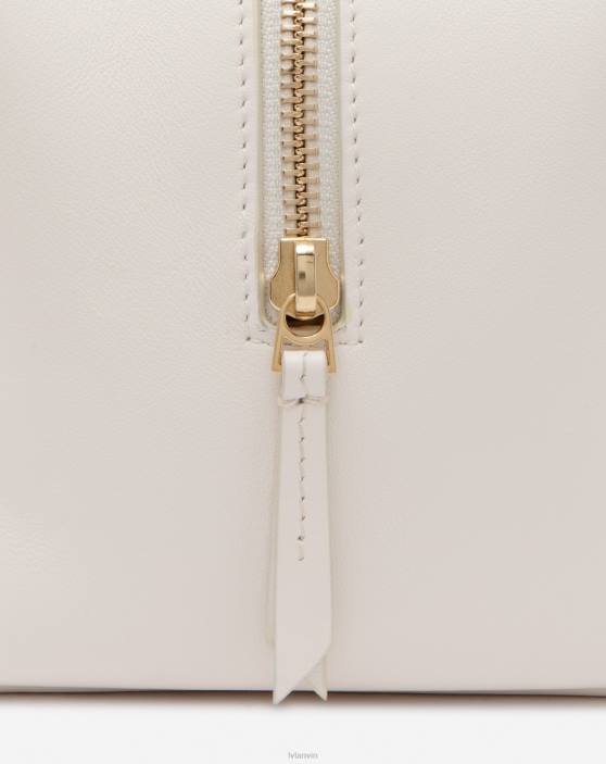 Lanvin sievietes temps ar ādas somiņu 40LF163 Piederumi gandrīz balts