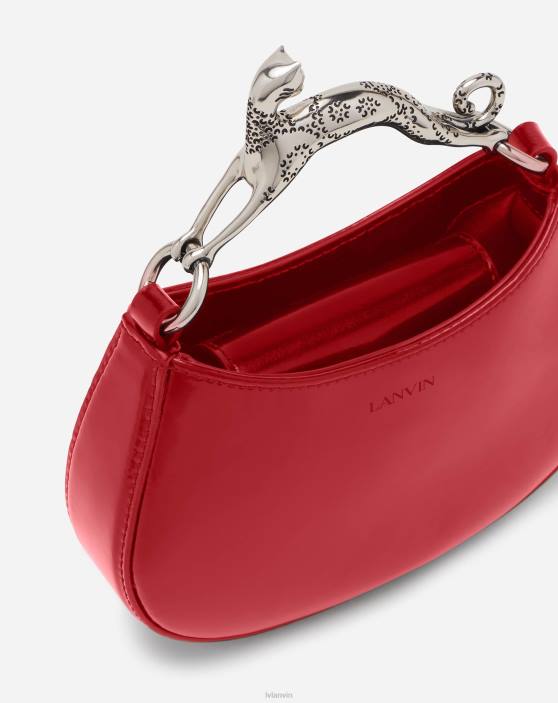 Lanvin sievietes ādas nano klaiņojošu kaķu soma 40LF171 Piederumi lūpu krāsa