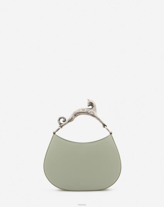 Lanvin sievietes ādas pm klaiņojošo kaķu soma 40LF174 Piederumi salvija