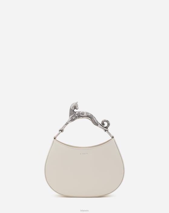 Lanvin sievietes ādas sm hobo kaķu soma 40LF172 Piederumi krīts