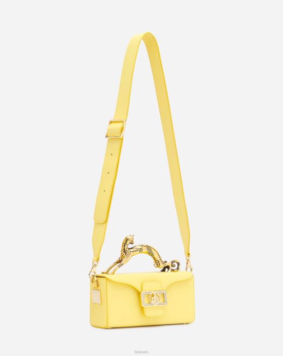 Lanvin sievietes ādas nano zīmuļu kaķu soma 40LF122 Piederumi kukurūza