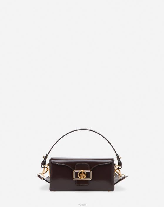 Lanvin sievietes ādas nano zīmuļu soma 40LF142 Piederumi kafijas pupiņa