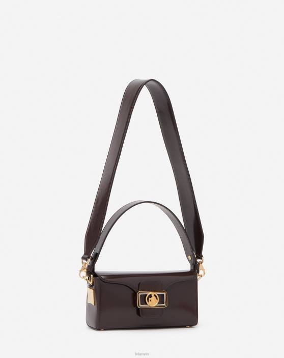 Lanvin sievietes ādas nano zīmuļu soma 40LF142 Piederumi kafijas pupiņa