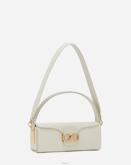 Lanvin sievietes ādas zīmuļu soma mm 40LF143 Piederumi balts