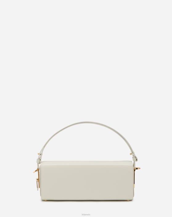 Lanvin sievietes ādas zīmuļu soma mm 40LF143 Piederumi balts