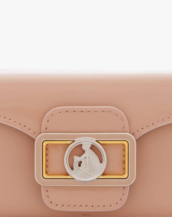 Lanvin sievietes gludas ādas piko zīmuļu soma 40LF137 Piederumi rozā ziloņkauls