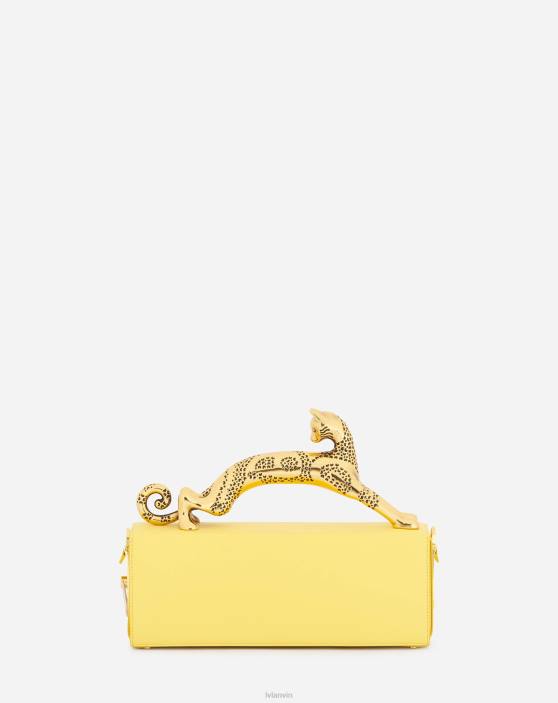 Lanvin sievietes mm ādas zīmuļu kaķu soma 40LF121 Piederumi kukurūza