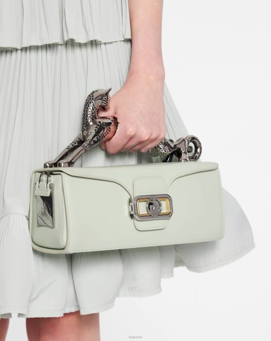 Lanvin sievietes mm ādas zīmuļu kaķu soma 40LF130 Piederumi salvija