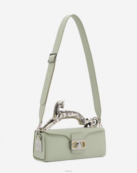 Lanvin sievietes mm ādas zīmuļu kaķu soma 40LF130 Piederumi salvija