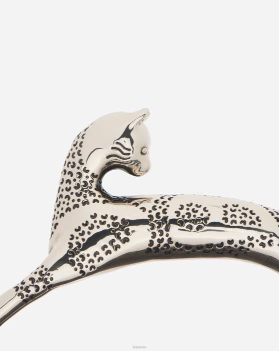 Lanvin sievietes mm zīmuļa kaķa soma pitonā 40LF139 Piederumi antracīts