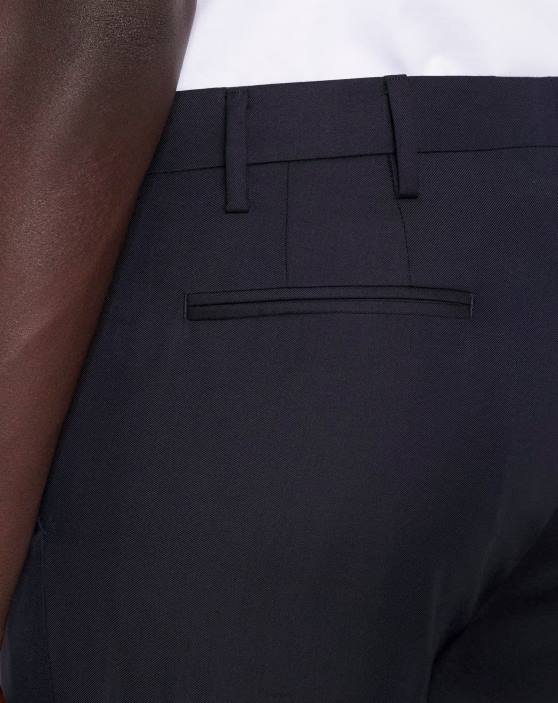 Lanvin vīriešiem cigarešu bikses 40LF367 apģērbs jūras zils