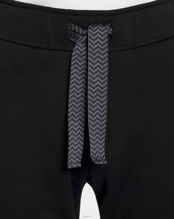 Lanvin vīriešiem skrējēji ar apmales mežģīnēm 40LF372 apģērbs melns