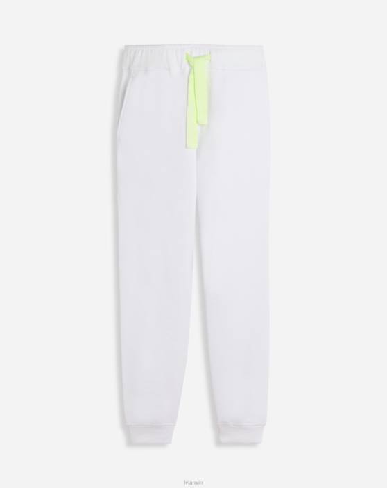 Lanvin vīriešiem skrējēji ar apmales mežģīnēm 40LF377 apģērbs optiski balts