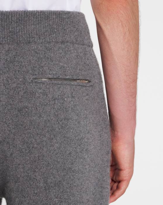 Lanvin vīriešiem skrējēji kašmirā 40LF383 apģērbs tumši pelēks