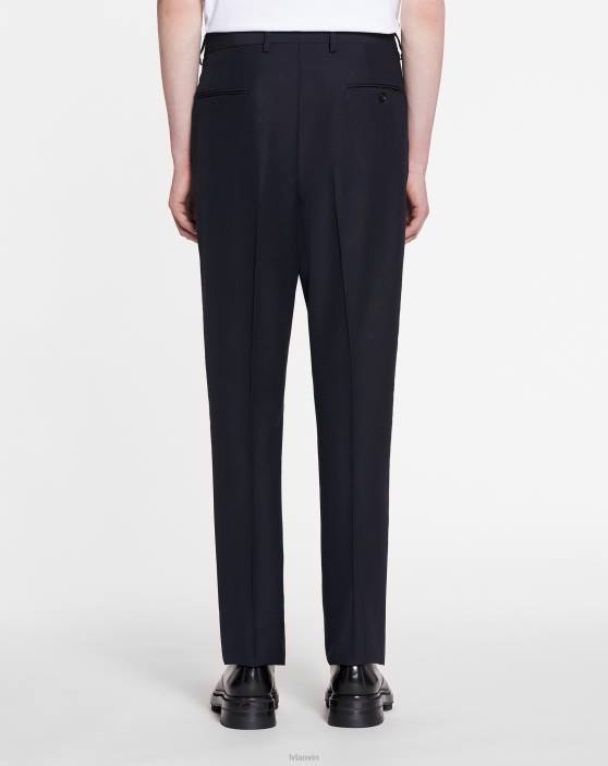 Lanvin vīriešiem taisnas bikses 40LF368 apģērbs jūras zils