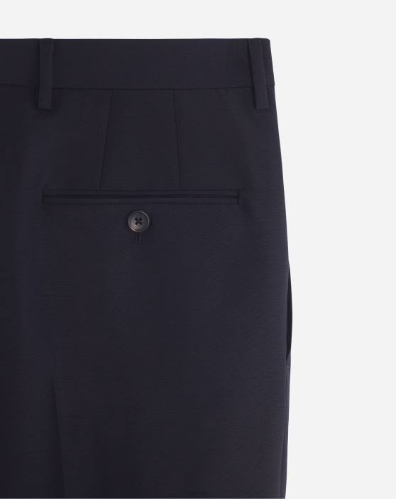 Lanvin vīriešiem taisnas bikses 40LF368 apģērbs jūras zils