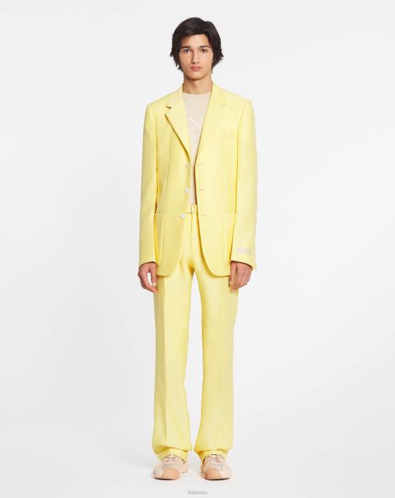 Lanvin vīriešiem taisnas bikses ar jostu 40LF357 apģērbs kukurūza