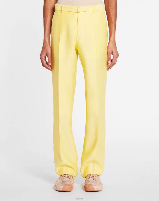 Lanvin vīriešiem taisnas bikses ar jostu 40LF357 apģērbs kukurūza