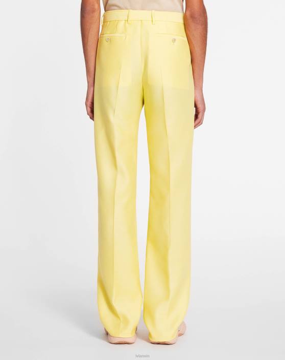 Lanvin vīriešiem taisnas bikses ar jostu 40LF357 apģērbs kukurūza
