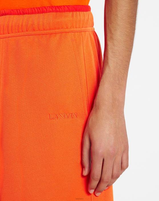 Lanvin vīriešiem treniņtērpa šorti 40LF373 apģērbs spilgti oranža