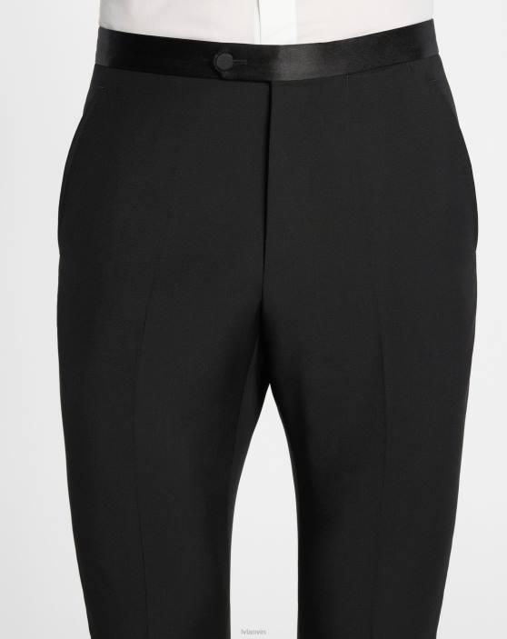 Lanvin vīriešiem uzvalka bikses 40LF380 apģērbs melns
