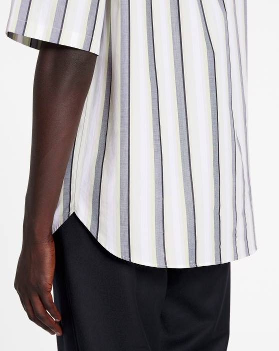 Lanvin vīriešiem lielizmēra krekls ar īsām piedurknēm 40LF309 apģērbs daudzkrāsains