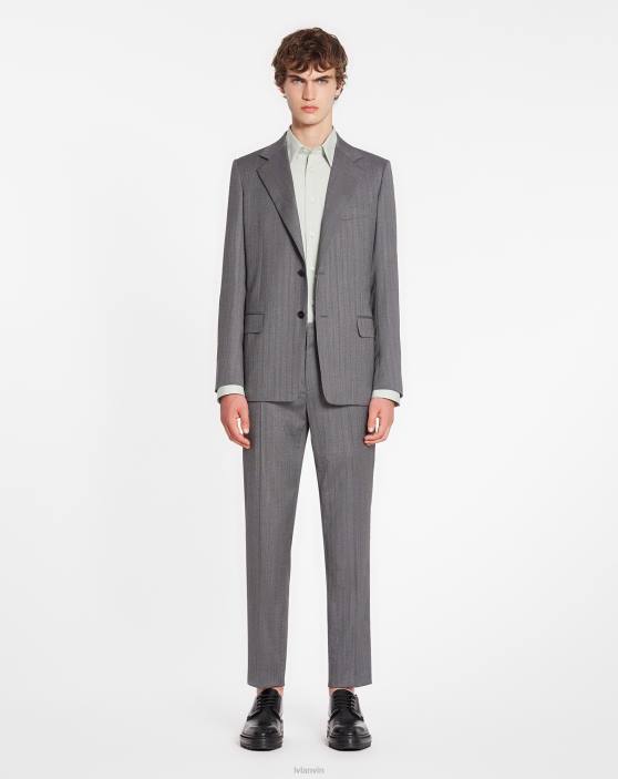 Lanvin vīriešiem pieguļošs krekls ar redzamām pogām 40LF315 apģērbs salvija