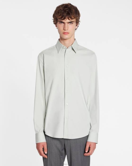 Lanvin vīriešiem pieguļošs krekls ar redzamām pogām 40LF315 apģērbs salvija