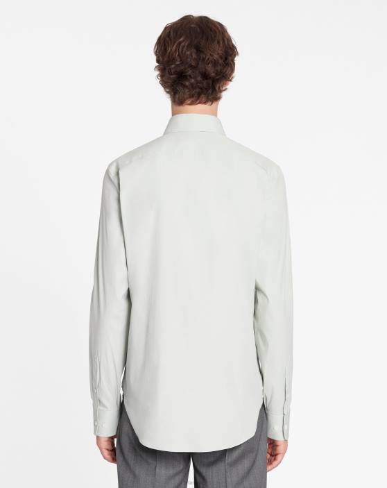 Lanvin vīriešiem pieguļošs krekls ar redzamām pogām 40LF315 apģērbs salvija