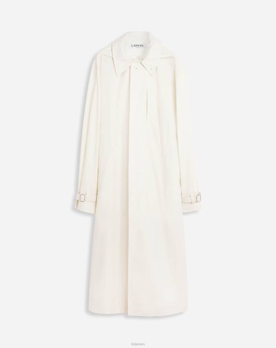 Lanvin vīriešiem garš trencis 40LF326 apģērbs krīts