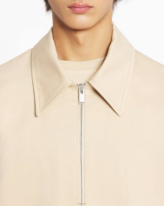 Lanvin vīriešiem lielizmēra kimono iedvesmota jaka 40LF341 apģērbs smiltis