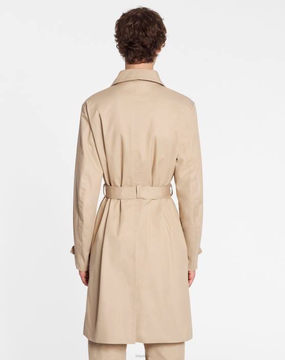 Lanvin vīriešiem lietus mētelis 40LF330 apģērbs smiltis