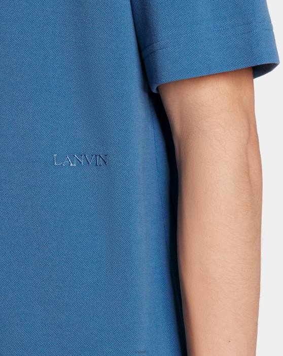 Lanvin vīriešiem lielizmēra polo 40LF241 apģērbs neptūns zils
