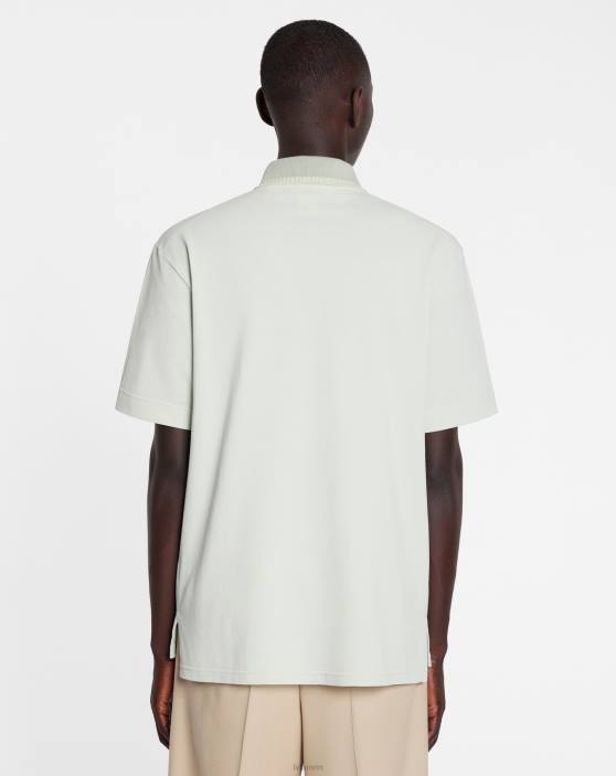 Lanvin vīriešiem lielizmēra polo ar mežģīņu detaļām 40LF242 apģērbs salvija